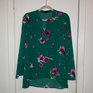Floral Green Women's Top